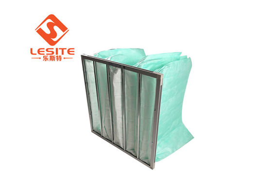 Filtre à manches de la fibre de verre F8 de cadre d'alliage d'aluminium d'utilisation d'hôpital pour le C.A.
