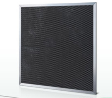 Le cadre et la grille du filtre à air en acier galvanisé au carbone actif sont réutilisables