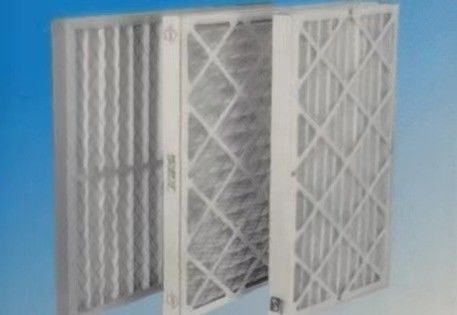 Type se pliant filtres bruts de Hepa de climatisation de l'effet F6, filtre plissé de panneau